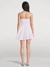 Shai Linen Mini Dress Gingham Print