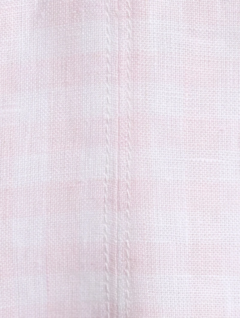 Shai Linen Mini Dress Gingham Print