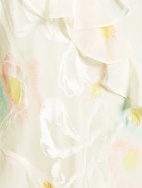 Lomina Ruffled Silk Slip Dress