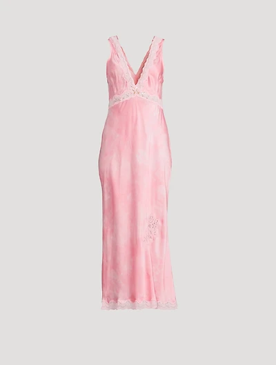 Bier Lace-Trim Midi Slip Dress