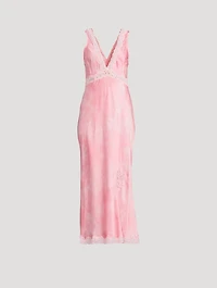 Bier Lace-Trim Midi Slip Dress