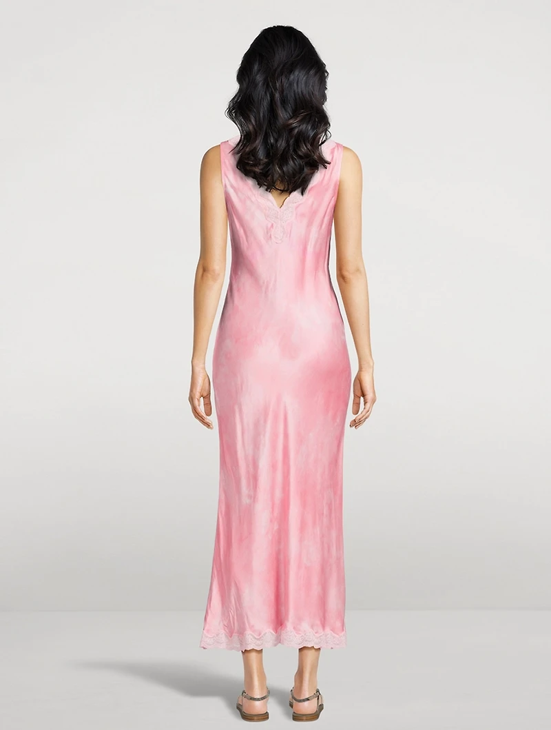 Bier Lace-Trim Midi Slip Dress