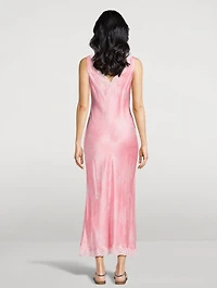 Bier Lace-Trim Midi Slip Dress