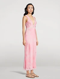 Bier Lace-Trim Midi Slip Dress