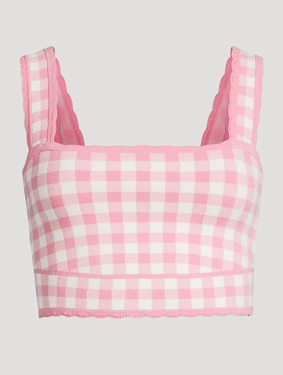 Jessyn Checkered Knit Tank