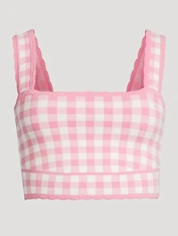 Jessyn Checkered Knit Tank