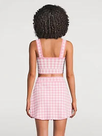 Jessyn Checkered Knit Tank