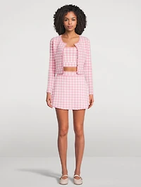 Jessyn Checkered Knit Tank