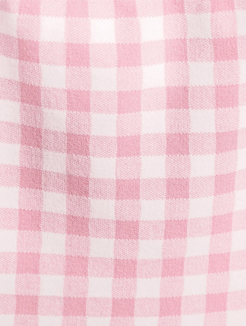 Muna Checkered Knit Mini Skirt