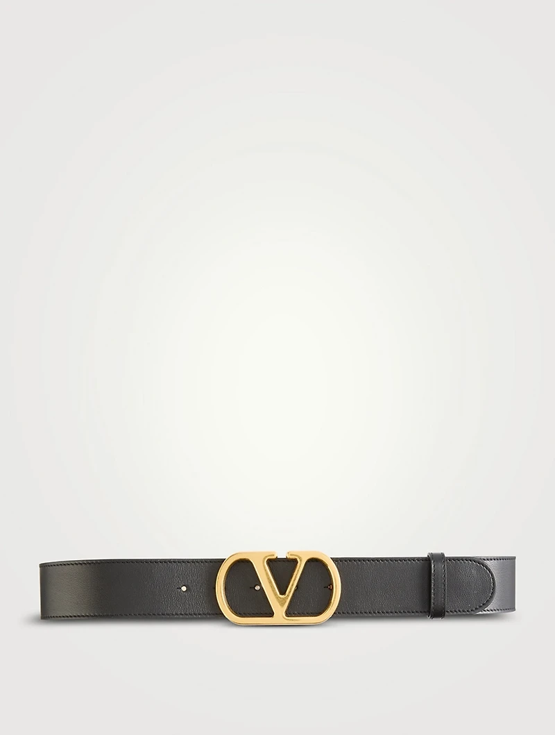 VLogo Reversible Leather Belt