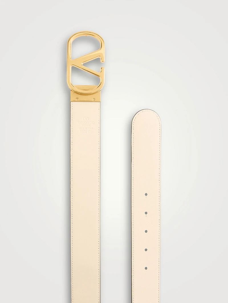 VLogo Reversible Leather Belt