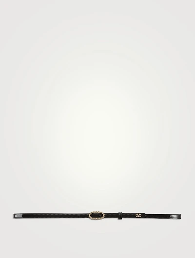 VLogo Signature Leather Belt
