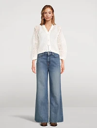 Embellished Pointelle Cardigan
