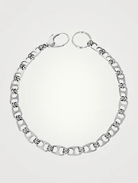 Silver Pop Tab Wallet Chain