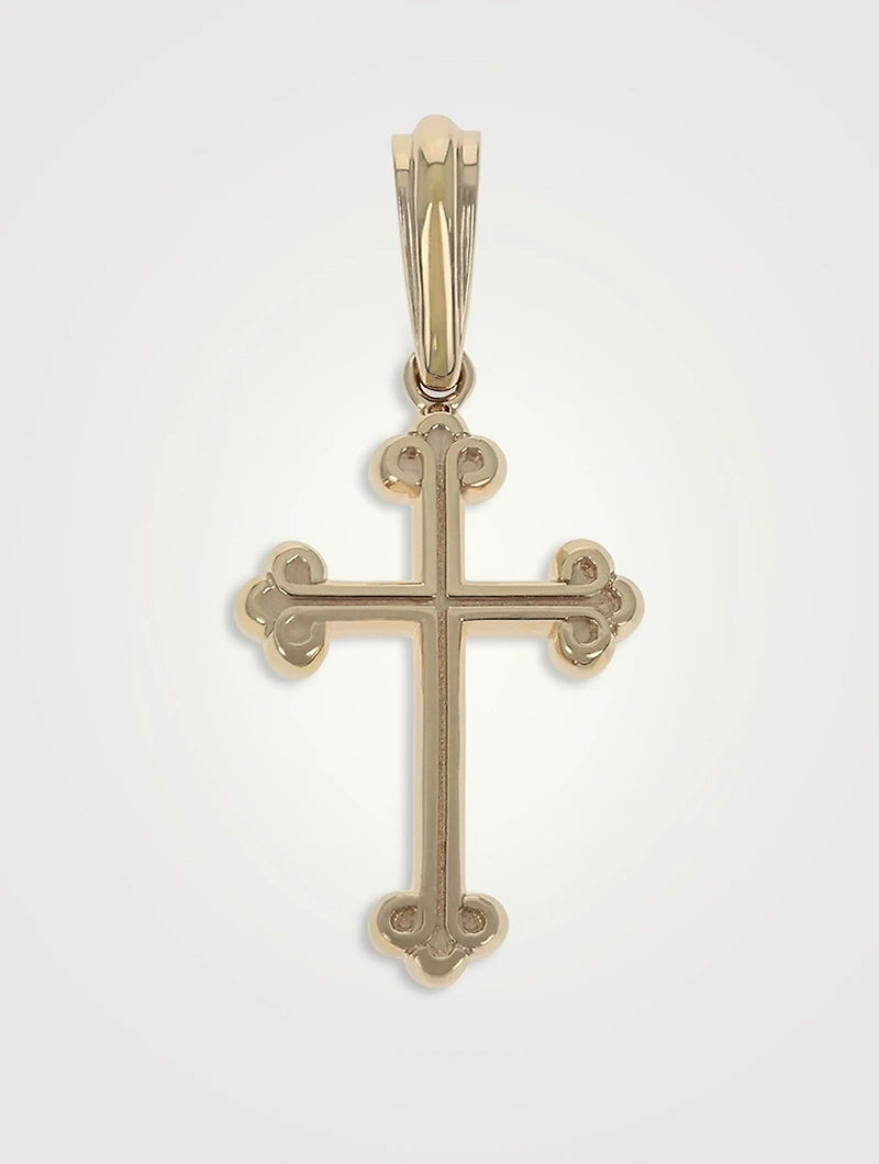 10K Gold Traditional Cross Pendant