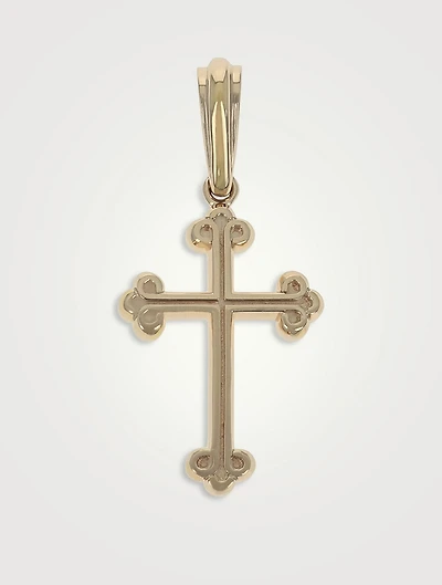 10K Gold Traditional Cross Pendant