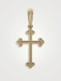 10K Gold Traditional Cross Pendant