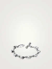 Small Silver Skull Bracelet