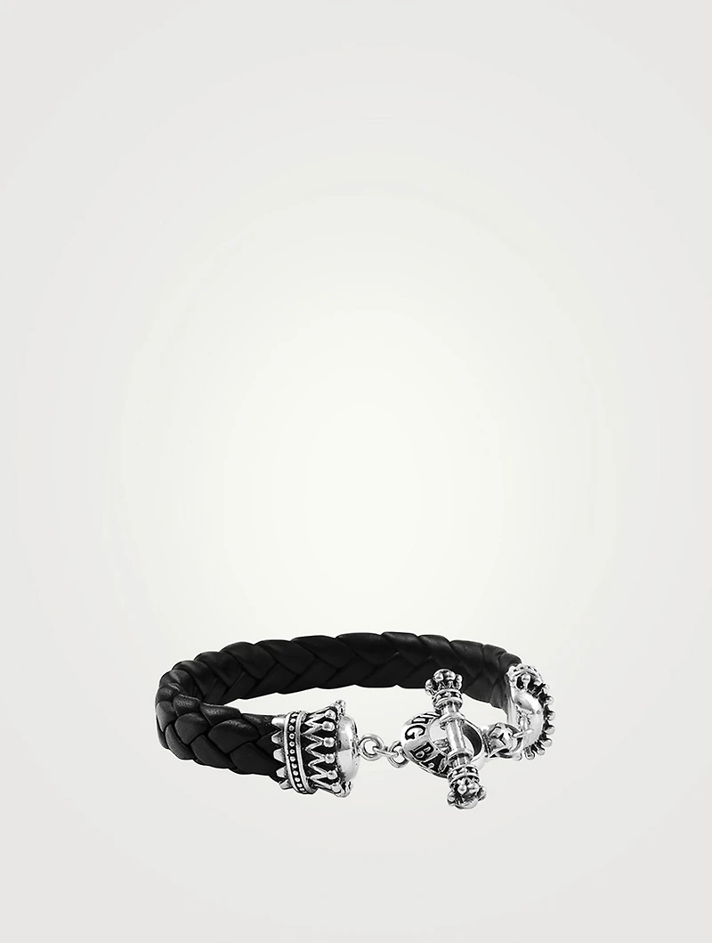 Small Braided Leather Bracelet