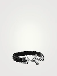 Small Braided Leather Bracelet