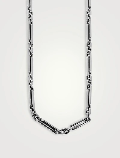 Large Silver Paperclip Necklace