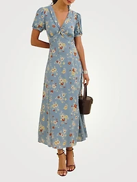 Reformation x Devon Lee Carlson Michelle Dress Floral Print