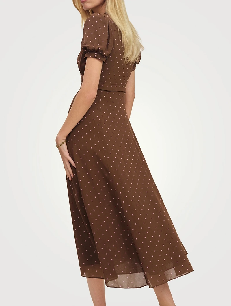 Reformation x Devon Lee Carlson Michelle Dress Polka Dot Print