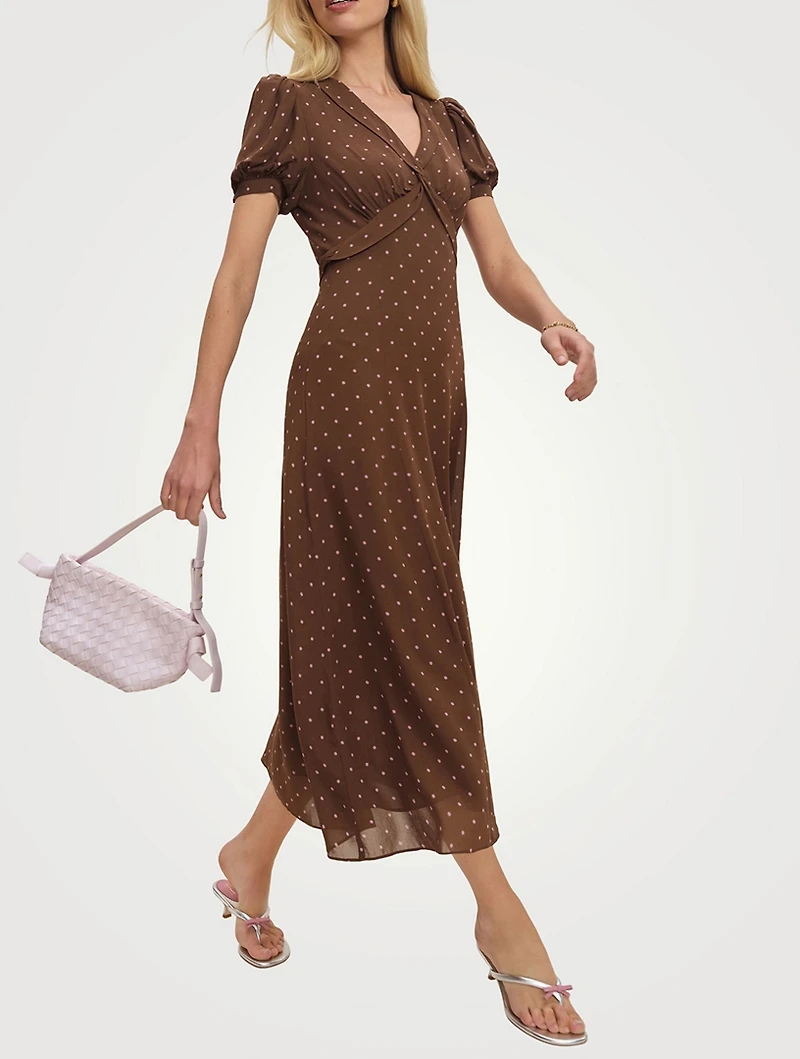 Reformation x Devon Lee Carlson Michelle Dress Polka Dot Print
