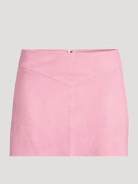 Reformation x Devon Lee Carlson Layla Suede Mini Skirt