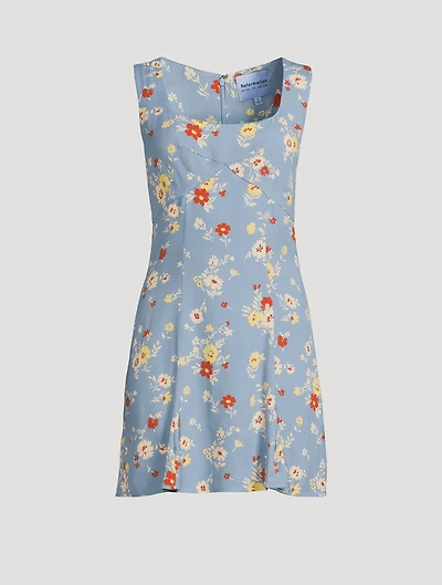 Reformation x Devon Lee Carlson Cher Mini Dress Floral Print