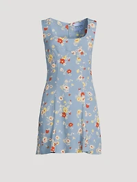 Reformation x Devon Lee Carlson Cher Mini Dress Floral Print