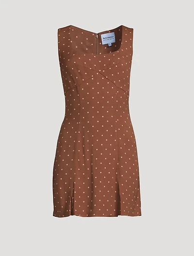 Reformation x Devon Lee Carlson Cher Mini Dress Polka Dot Print
