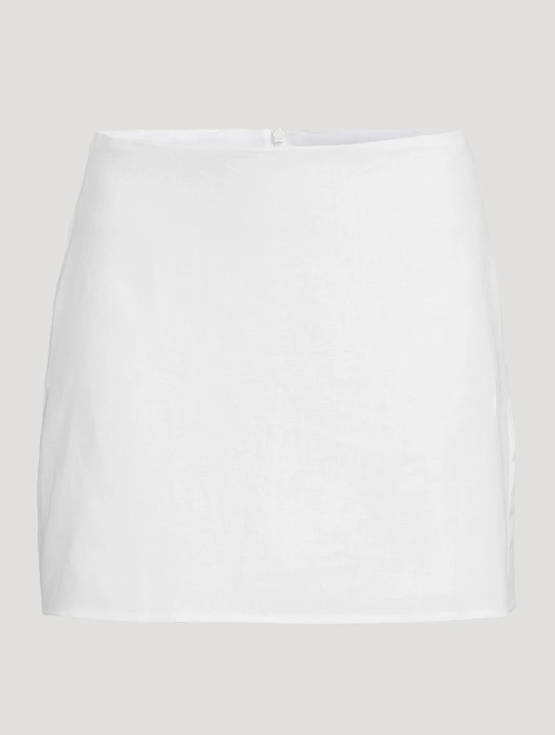 Veranda Linen Mini Skirt