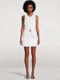 Veranda Linen Mini Skirt