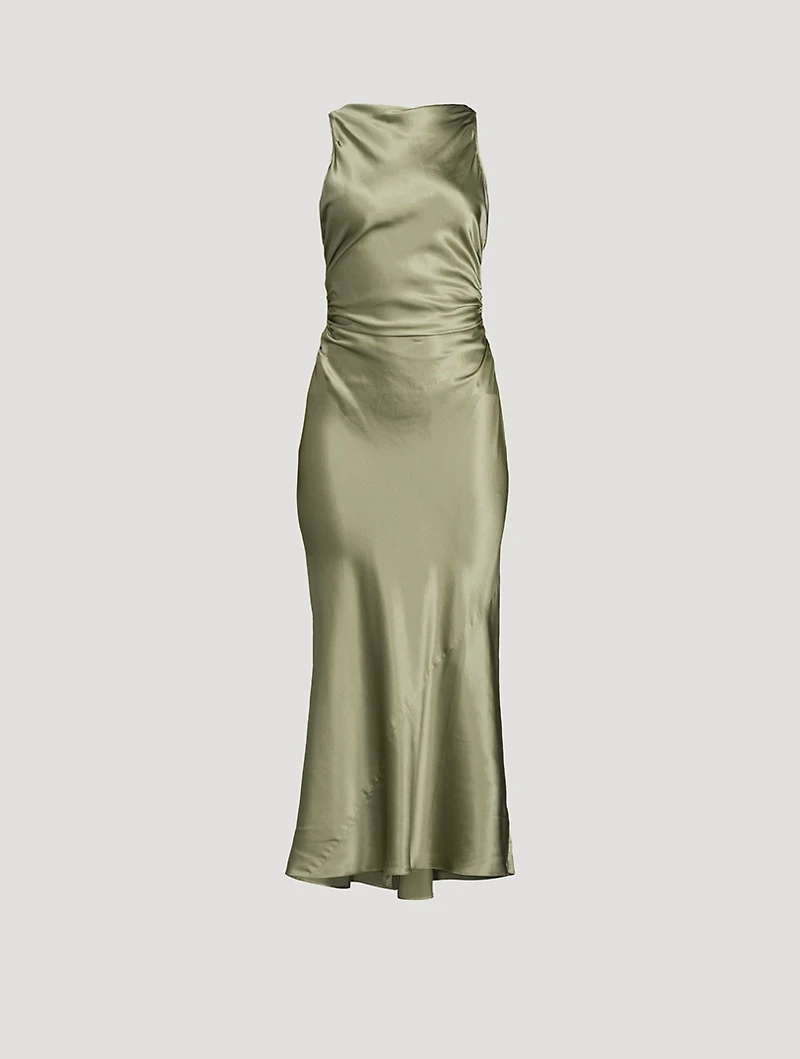 Casette Silk Maxi Dress