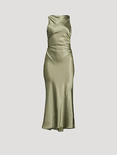 Casette Silk Maxi Dress