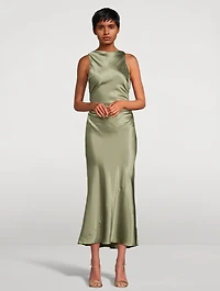 Casette Silk Maxi Dress