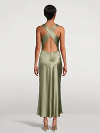 Casette Silk Maxi Dress