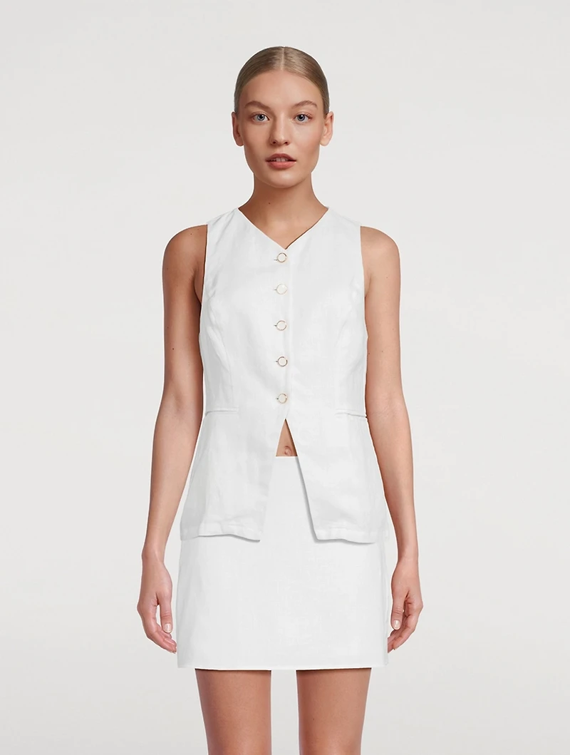 Aspen Linen Vest