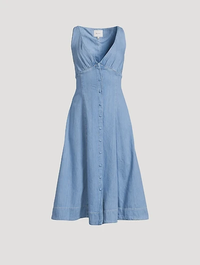 Sebastien Linen Midi Dress