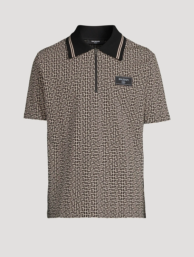 Labyrinth Jacquard Polo Shirt