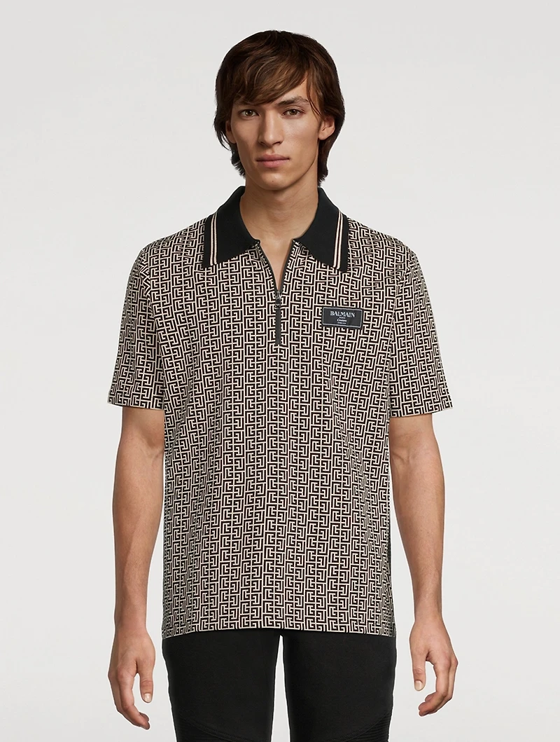 Labyrinth Jacquard Polo Shirt