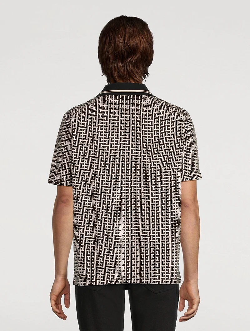 Labyrinth Jacquard Polo Shirt