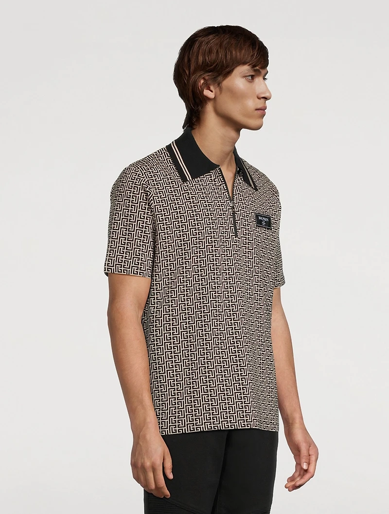 Labyrinth Jacquard Polo Shirt