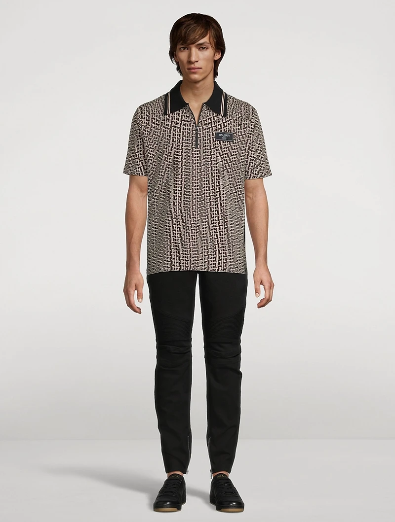Labyrinth Jacquard Polo Shirt