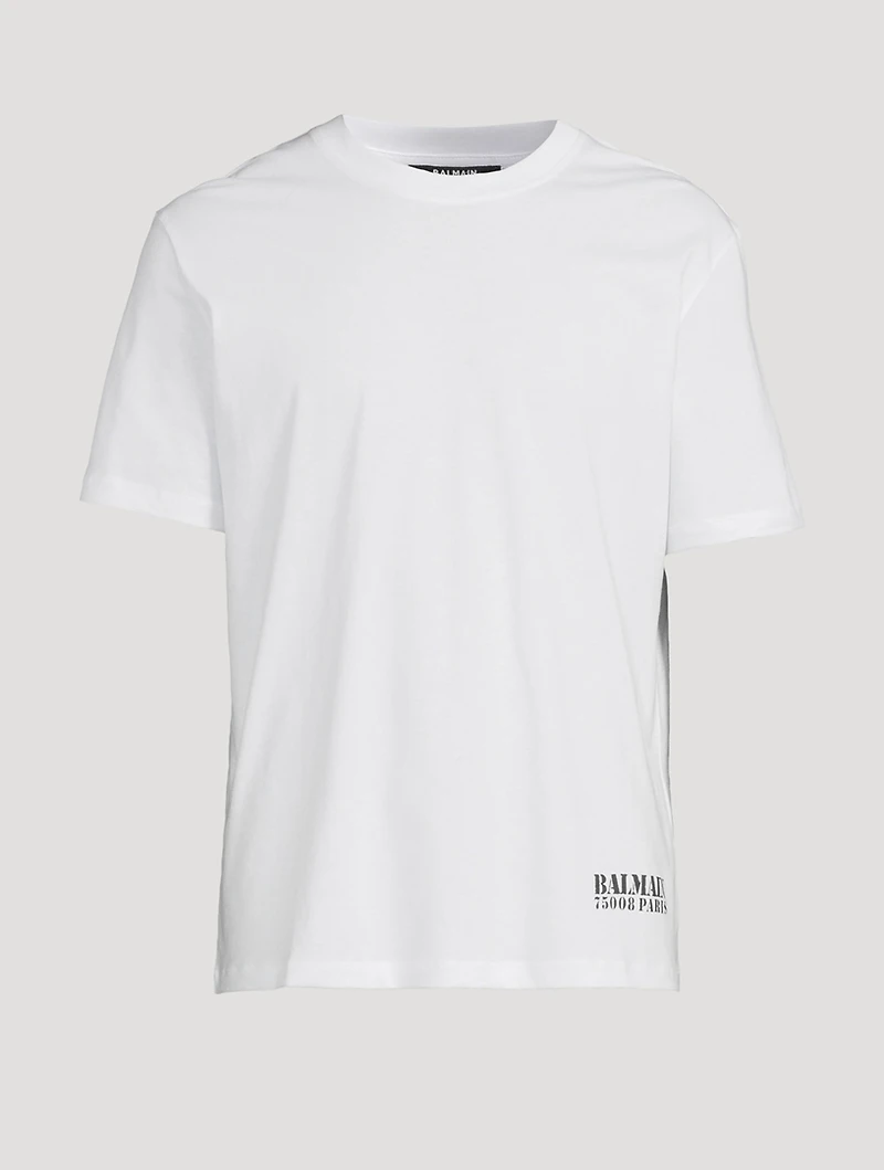 Cotton T-Shirt With Stamp