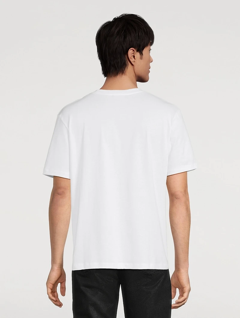 Cotton T-Shirt With Stamp