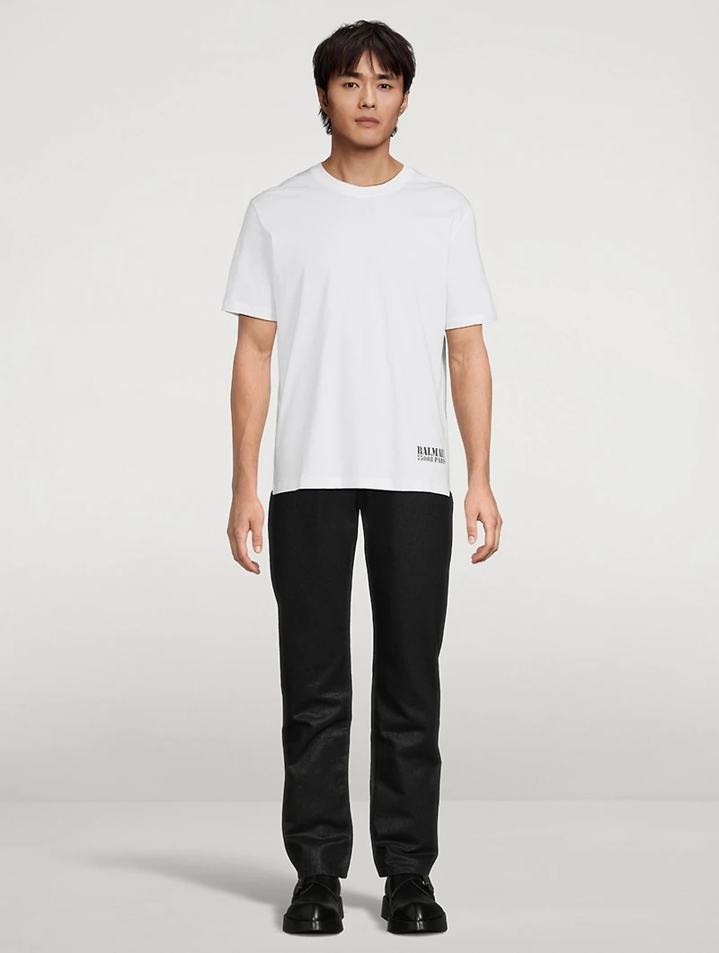 Cotton T-Shirt With Stamp