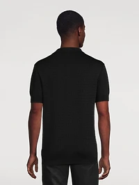 Mix Monogram Knit Polo