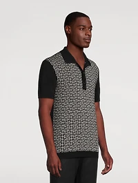 Mix Monogram Knit Polo
